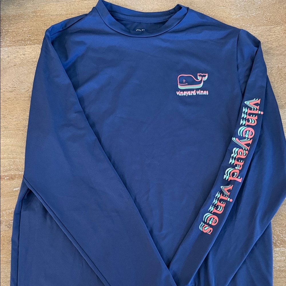 Vineyard Vines Navy Boys Rash guard LIKE NEW